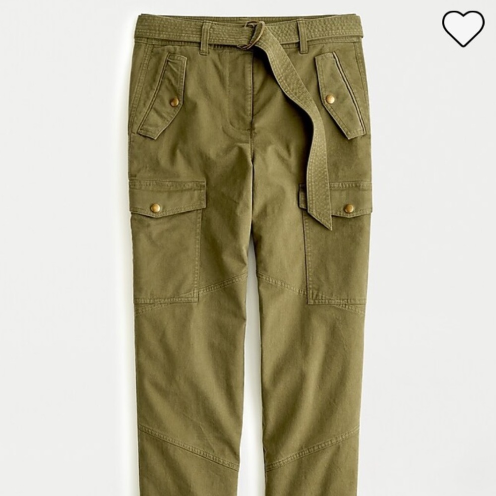 J.crew belted military cargo pants